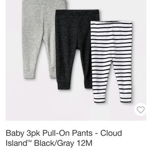 3 pk baby pull on pants